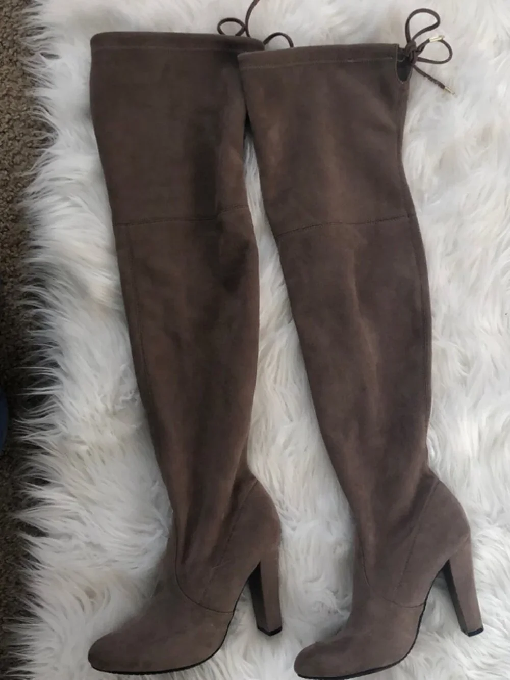 Steve Madden OTK taupe boots 7